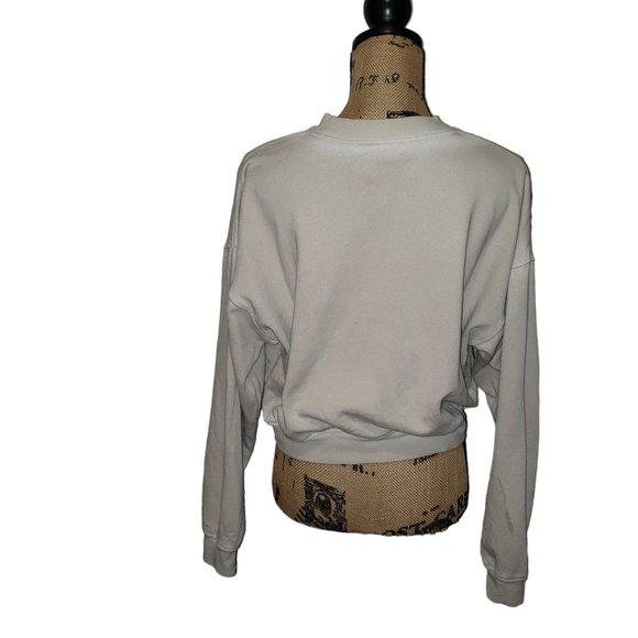 Odd Future OFWGKTA MEDIUM Hip Hop Tan Cropped Crew Neck Sweatshirt Retro College - Picture 2 of 5